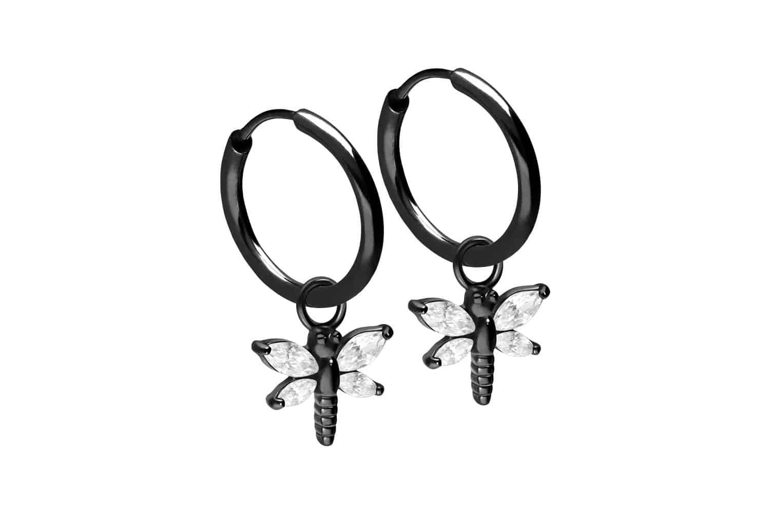 Chirurgenstahl Ohrclicker Creolen LIBELLE von Piercingline